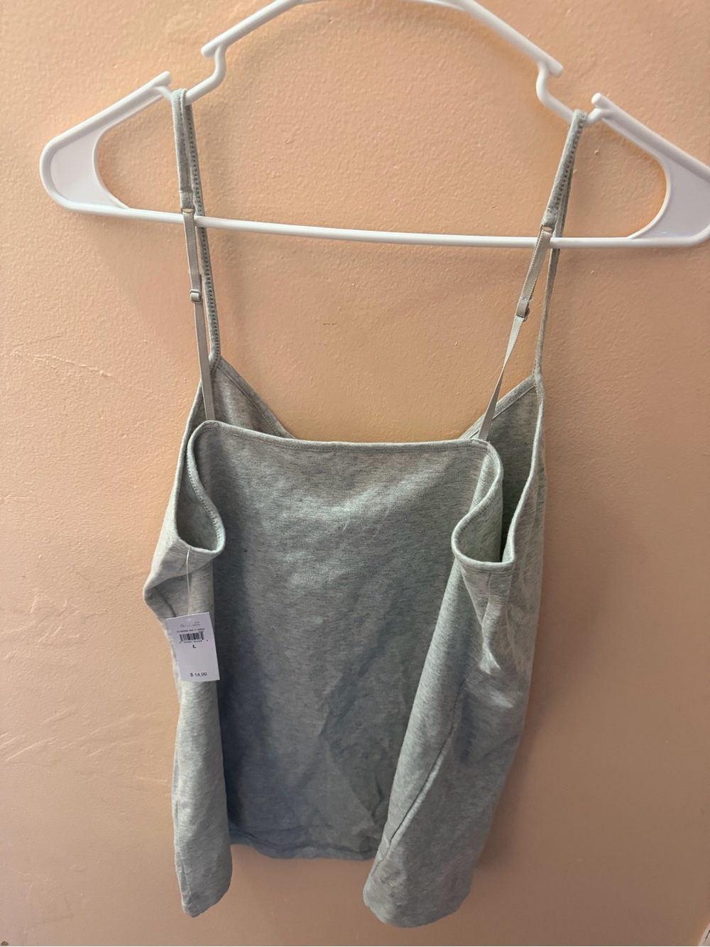 Gap Gray Draped Spaghetti Strap Tank Top - Picture 3 of 4